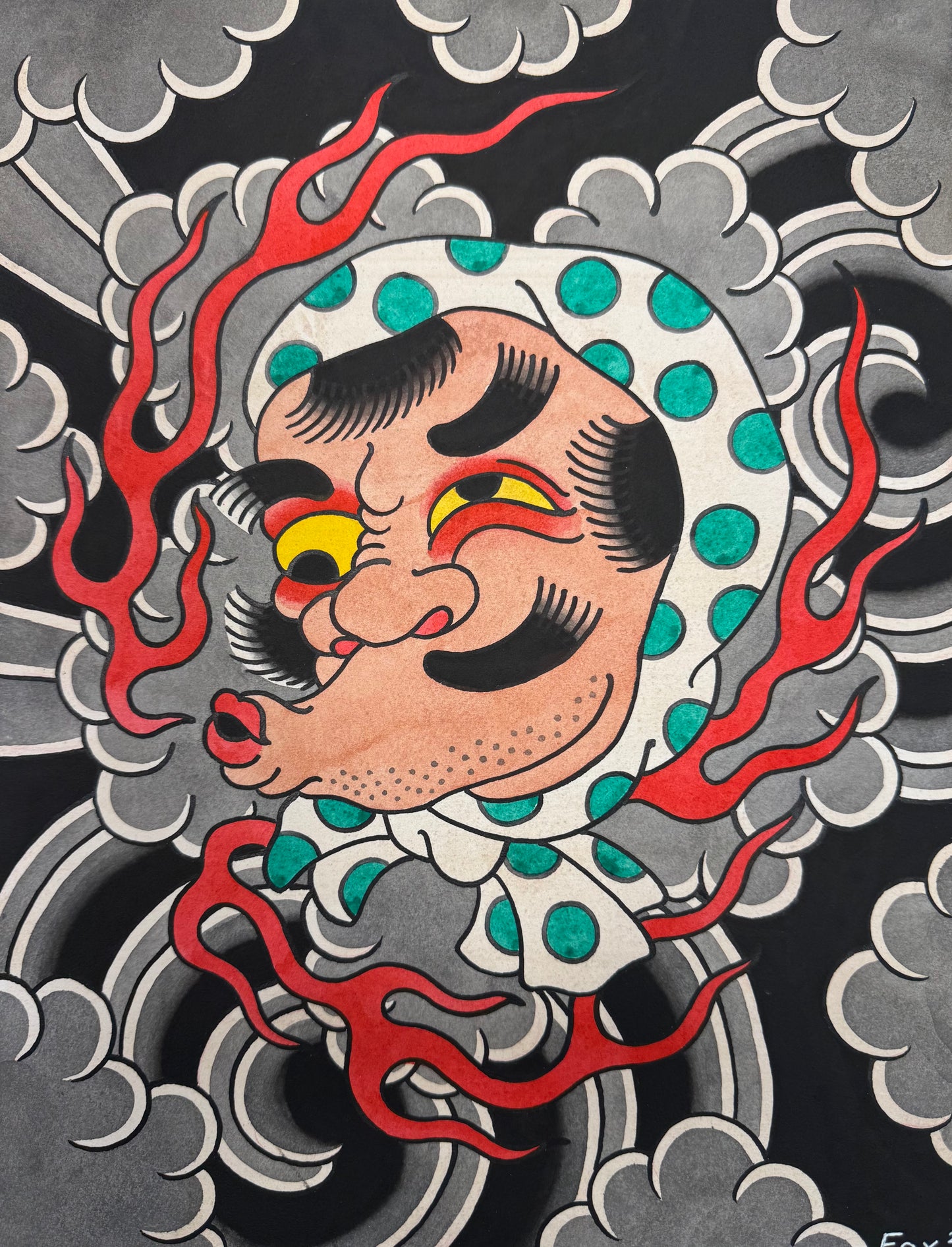 Hyotokko Original Painting