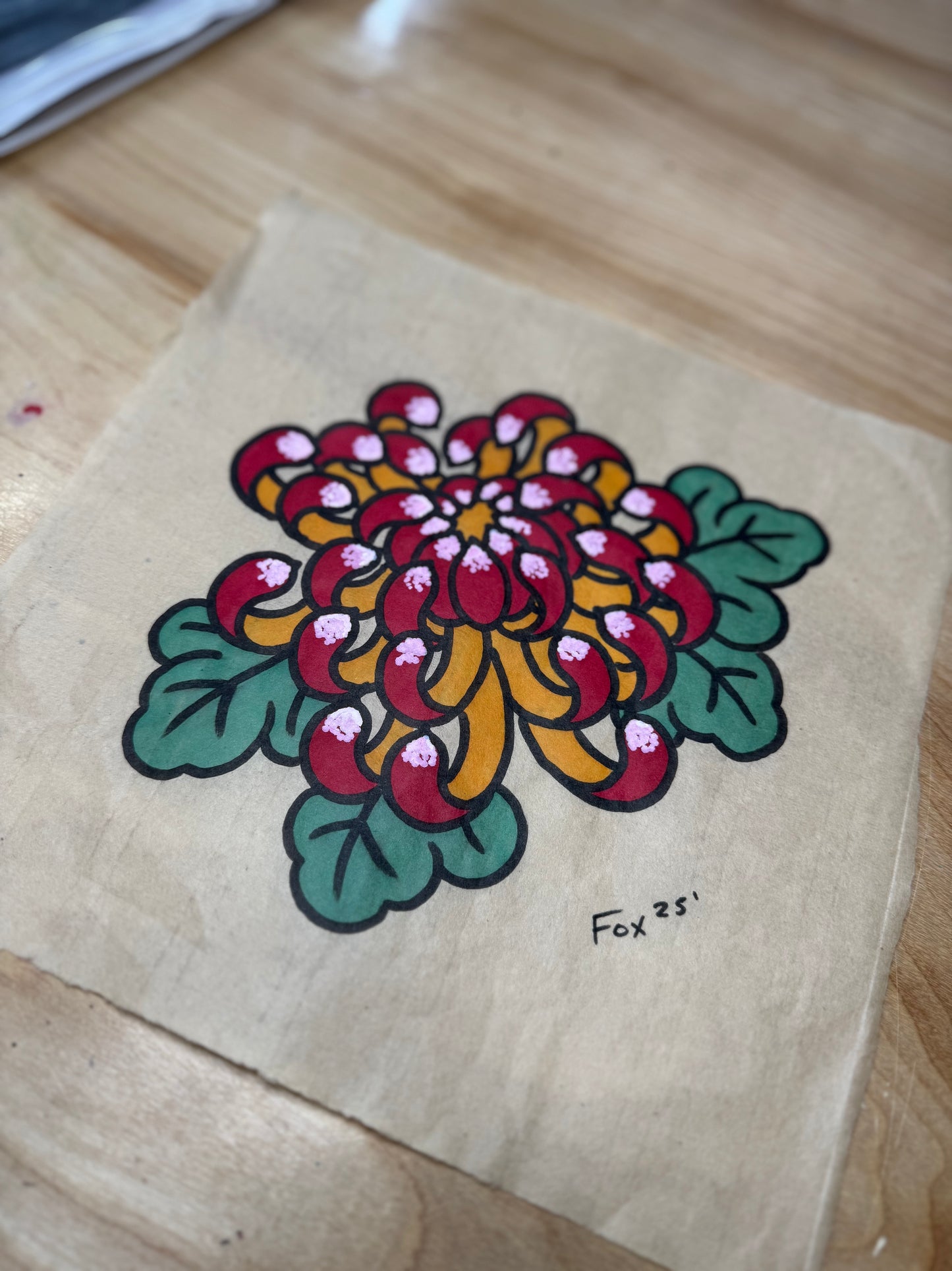 Small Chrysanthemum Color Study